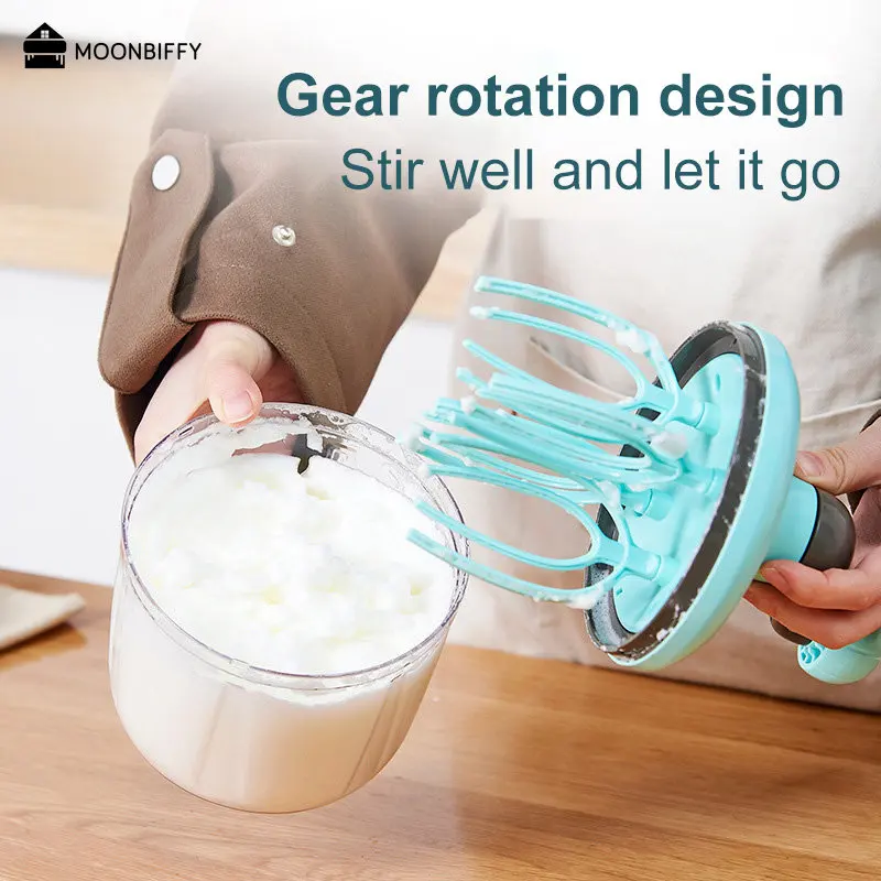 Multifunctional Manual Whisk Semiautomatic Egg White Cream Cake Egg