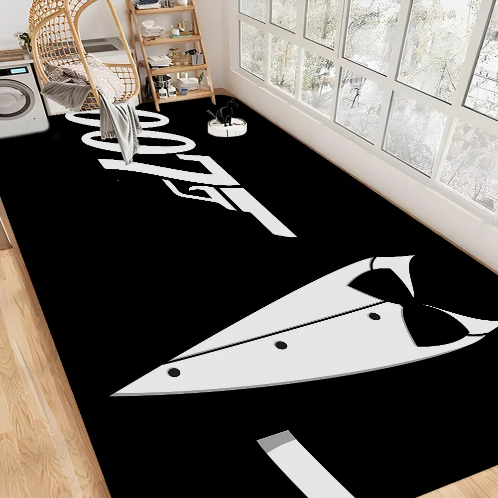British Legend J-James B-Bond 007 Door Mat Washable Non-Slip Living Room Sofa Chairs Area Mat Kitchen Doormat Area Rug 2