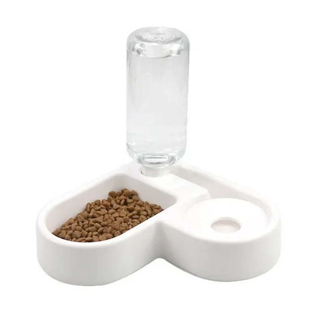 500ml Pet Automatic Feeder Small Bowl Drinkable Portable Cat and Dog Food Bowl Living Room Bedroom Pet Products  Pet Items 4