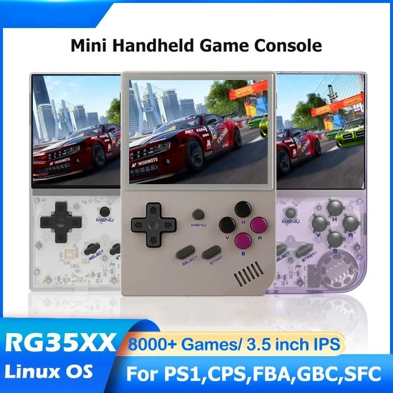 

Консоль игровая портативная карманная, 3,5 дюйма, с IPS-экраном