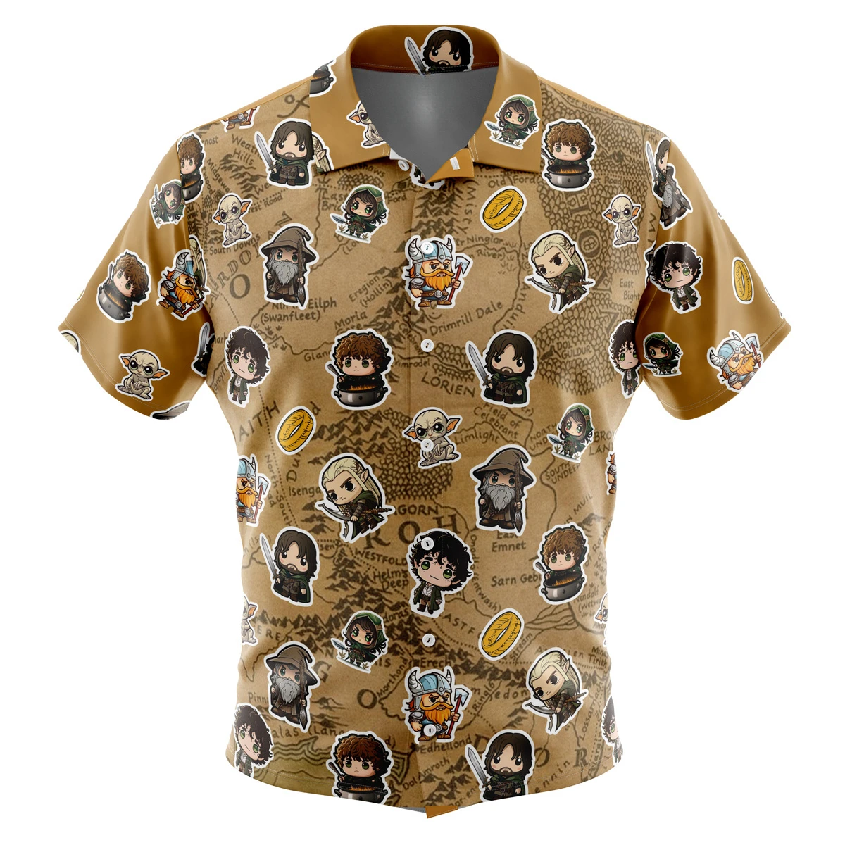 Knuckle's Sonic The Hedgehog Button UpHawaiian ShirtFashion Trend Breathable Loose Versatile Casual Sports Summer Men 5