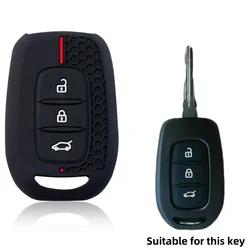 Durable Silicone Car Remote Key Shell Cover with 2/3 Button Design (3 Button)