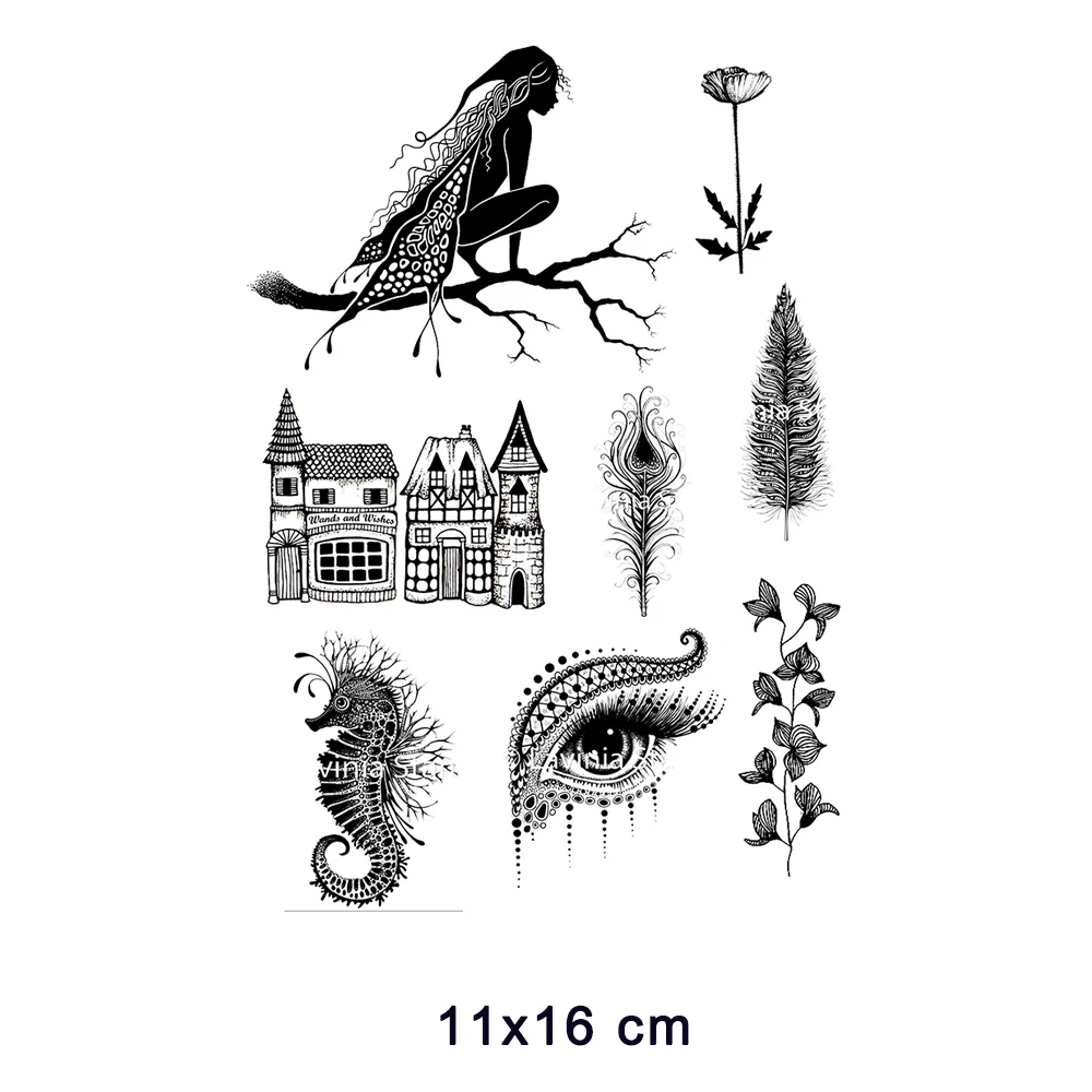 

New Arrivals 2023 House Fairy Clear Stamps Seal for DIY Scrapbooking Card Rubber Stamp Making Photo Album Handemade Crafts