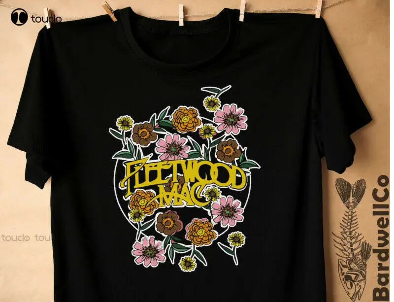Fleetwood Mac T-Shirt Manica Corta Regalo Vintage Per Uomo Donna Funny Black Tee Work Shirts Custom Aldult Teen Unisex Xxs-5Xl