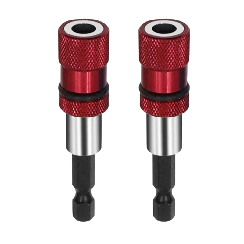 

2X 1/4 Hex Shank Electric Drill Magnetic Screwdriver Bit Holder Tool Magnetism Limit Adjustable Extension Rod