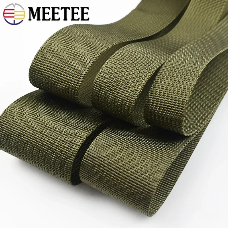 ArmyGreen Nylon Webbing Band for Bag Backpack Strap Ribbon Tapes Safety Belt Bias Binding DIY Sewing Accessories 2/5/10M 20-50mm webbing craft supplies,cotton webbing tapes,web strap ribbon,webbing strap