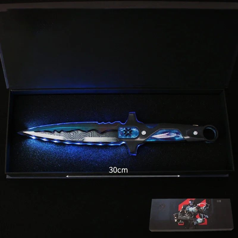 thumbnail image 1 of Arma Valorant de 30 cm VCT LOCKIN Melee, espada acrílica luminosa, cuchillo, accesorios de cosplay, modelo de espada periférica, juguetes de regalo para niños, 1 of 5