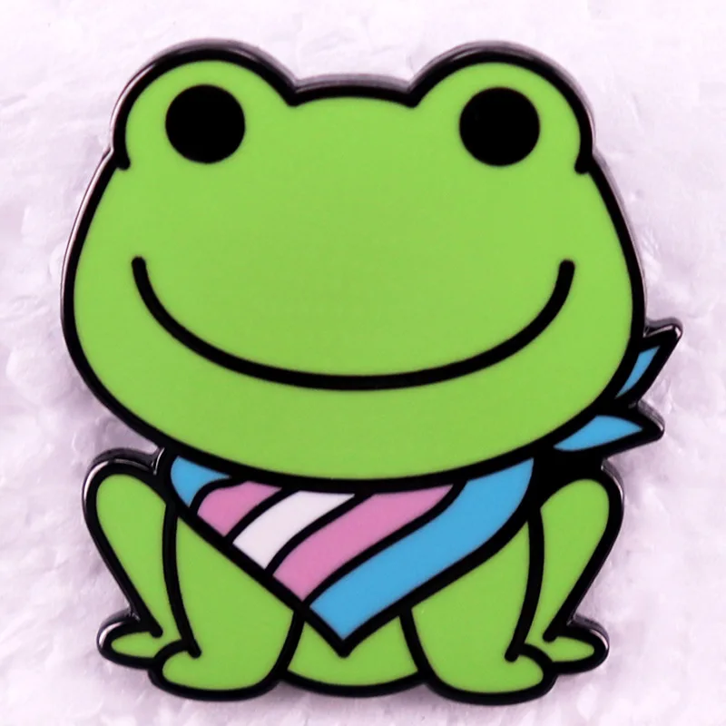 

Cute Cartoon Frog LGBT Pride Flag Hard Enamel Pin Rainbow Gay Brooch Jewelry Accessories Backpack Gifts