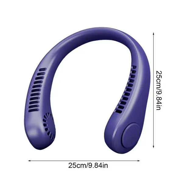 Személyes Nyaki Ventilátor Hordható Akkumulátorral Működtetett Pengék Ventilátorok Zsebnyaki 3 Állítható Sebességgel 360 Fokos Ingyenes Forgás Alacsony - Image 6