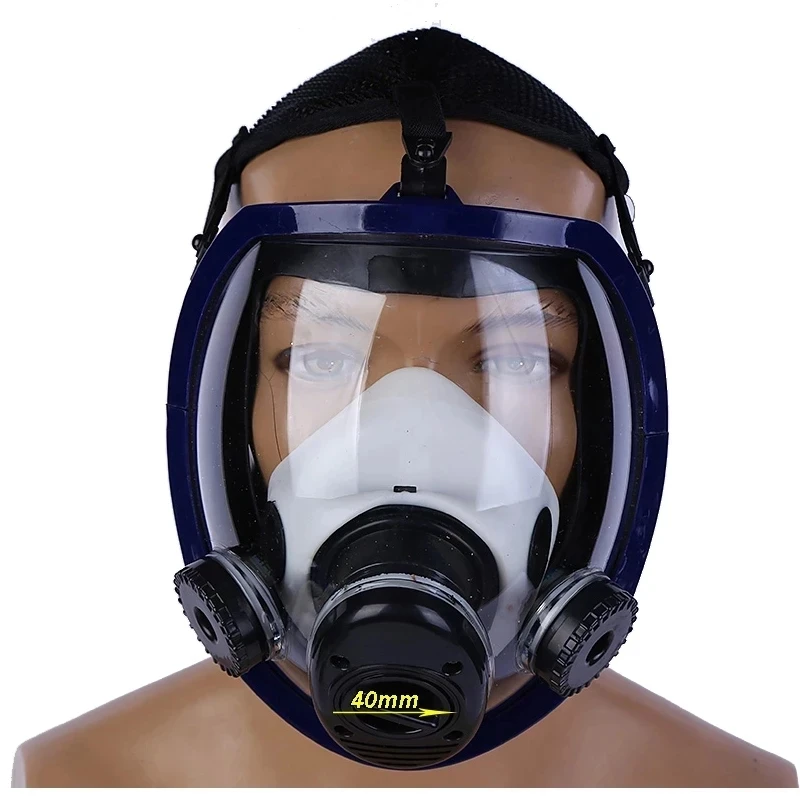 Gas Mask Multifunctional 6800 Ultra-Transparent Fully Sealed for Industrial Spray Paint