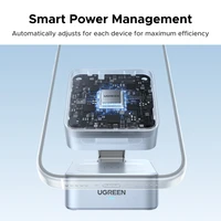 UGREEN Qi2.2 25W 15W 2-in-1 Magnetic Wireless Charger Stand Fast Charging Stand Charger For iPhone 16 17/AirPods Magflow Charger - Image 4