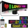 Car Truck Devil's Eye Signs Light Multilingual Car LED Matrix Pixel Panel Scrolling Advertising 5V USB Smart App Remote Control 3
