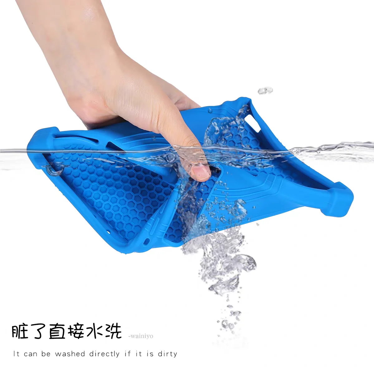 Durable Airbag Stand Silicone Tablet Case for 8.8 Devices - Enhanced Protection for Kids