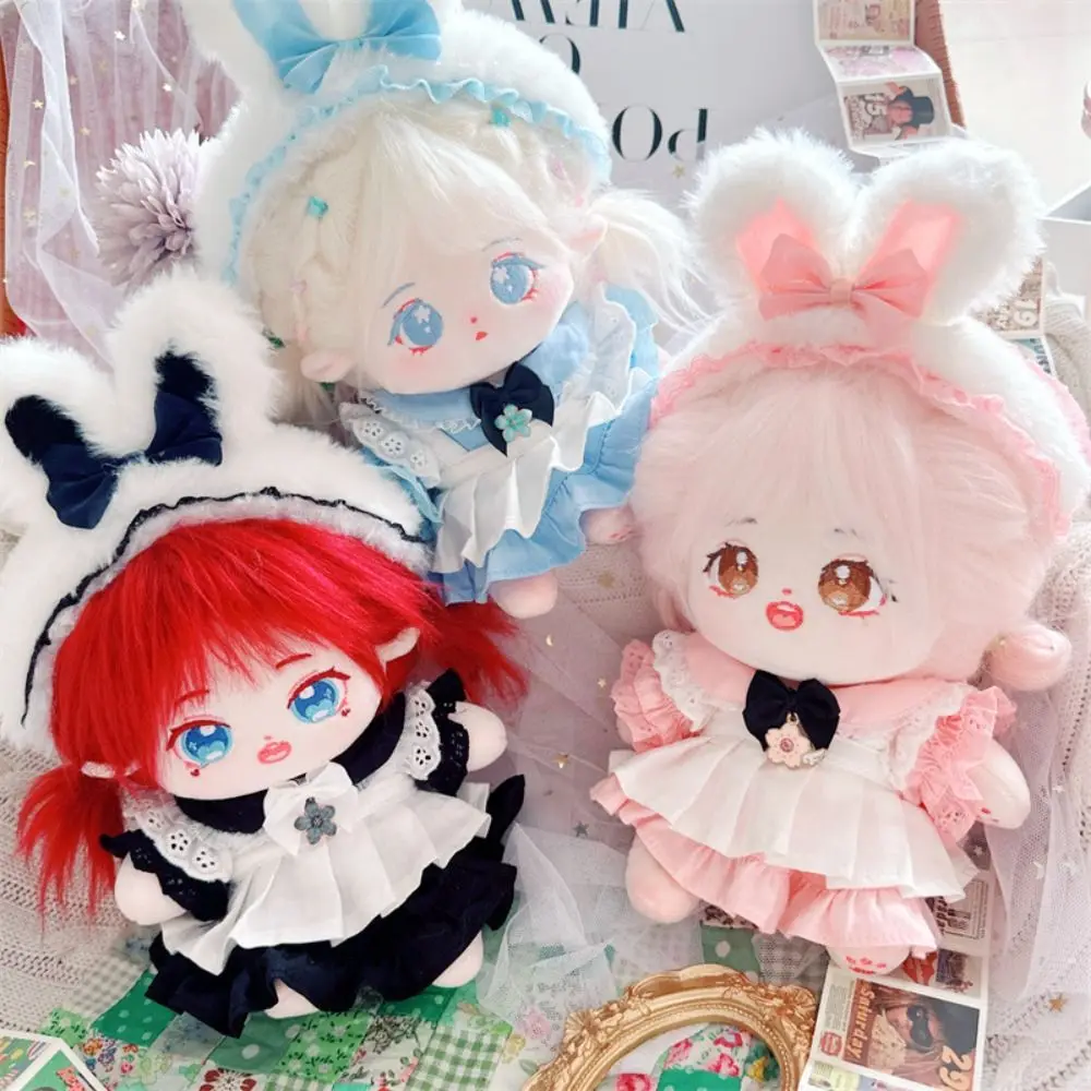 

Cartoon Style Doll Clothes New 3 Colors Cute Doll Skirt Suit Mini Clothes Dresses 20cm Cotton Doll/Cotton Stuffed Dolls