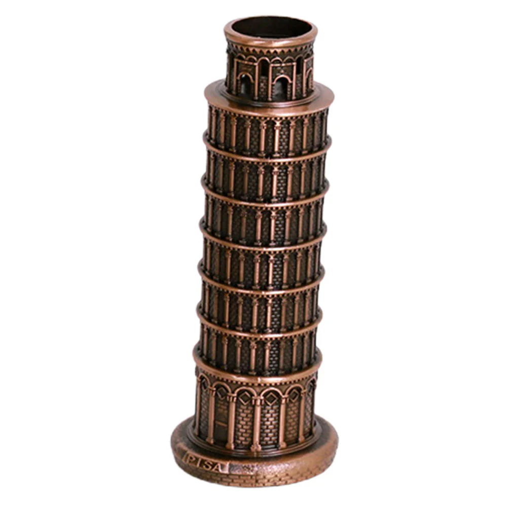 

Large Leaning Tower of Model Zinc Alloy Building Sculpture Architectural Prop