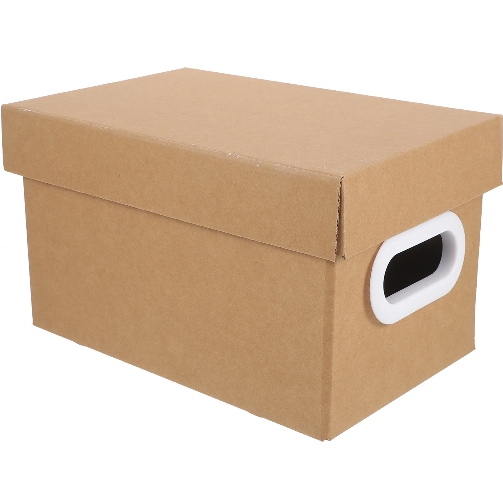 

Kraft Carton with Lid Gift Box Moving Office File Storage The Document Case Desk Organizer Container Boxes Lids Paper Desktop