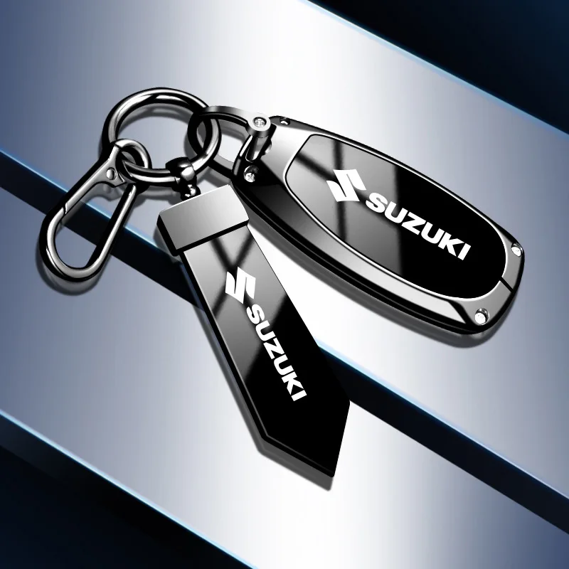 Coque Clé Voiture OFF WE GO Pour Suzuki Swift, Vitara, Jimny, SX4 - Étui Protection Télécommande Noir Argent