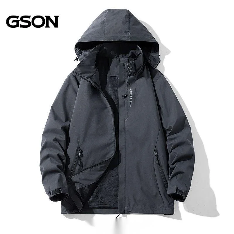 Semir Group GSON sports men's women's three in one assault suit spring and autumn thin couple waterproof jacket_voghion.com