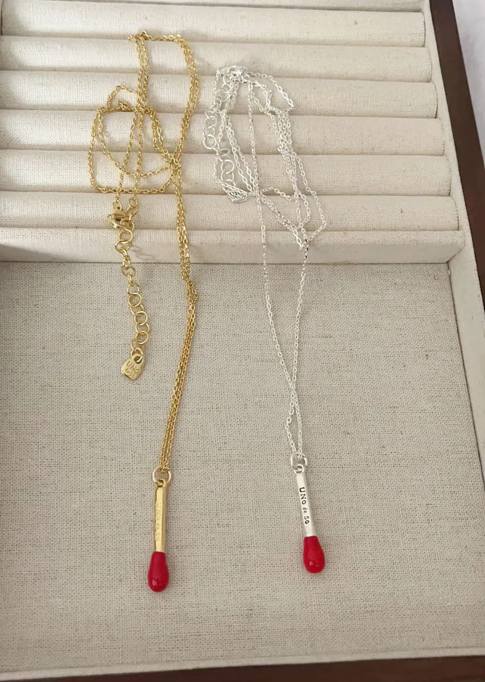 YS 2023 UNOde50 European and American New Product Hot Selling Exquisite Match Shape Necklace Women's Romantic Jewelry Gift Bag