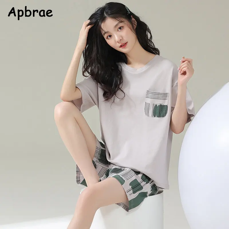 Women Pajamas 100% Cotton High Quality Short Sleeve Shorts Pijamas Chic  Sleepwear Kawaii Home Clothing Summer Pjs for Woman - AliExpress