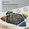 New Chain Triangle Chess Game Triggle Rubber Band Game Educational Interactive Game Battle Set For Family Party Gift 4