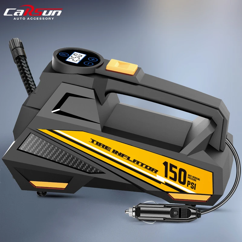CARSUN 유선 휴대용 자동차 공기 펌프 업그레이드 된 12V 150PSI 전..