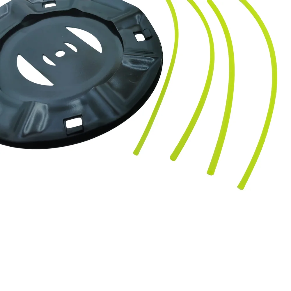 스트리머 잔디 헤드 트리머 브러시 잔디 깎는 기계 솔리드 스틸 와이어 휠 가든 헤드 스레드 라인 문자열 톱 잔디 브러시 모어 헤드