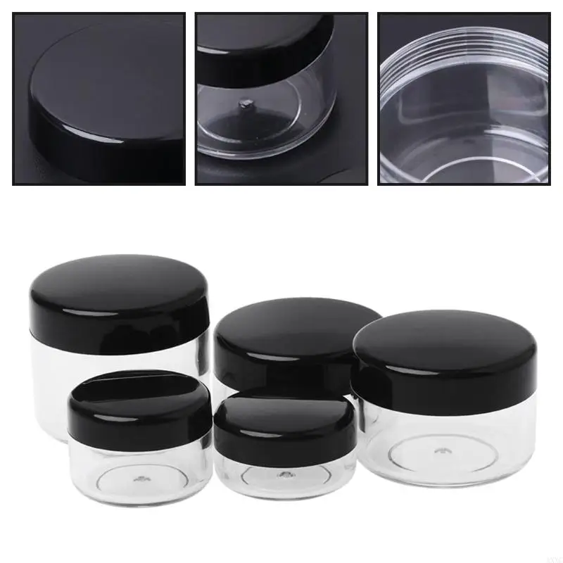 AXYC Mini Sample Bottle Fillable Empty Bottles Container with Lid Sealing Holder for Airplane Make Up Lip Balms Eye