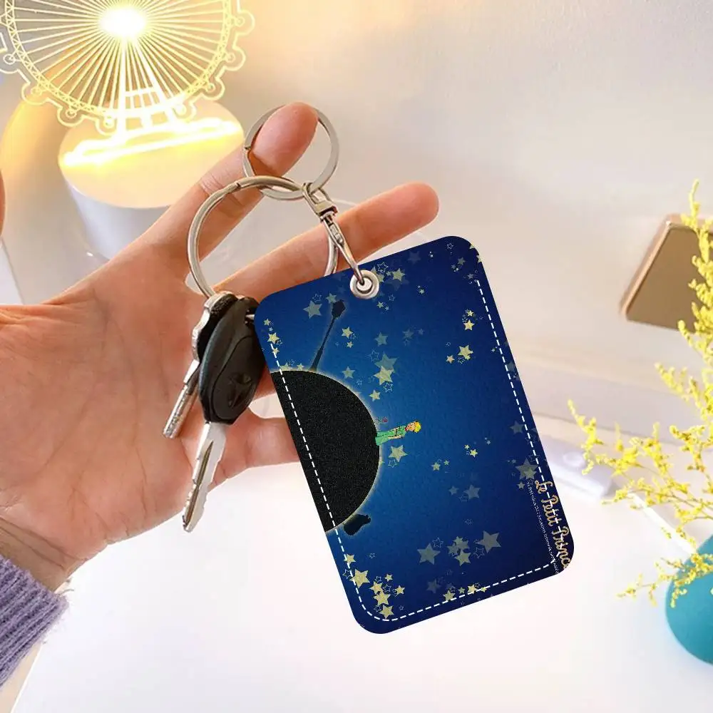 어린 왕자 사무용품 남성과 여성 신용 카드 열쇠 고리 학생증 ID 카드 소지자 자격증 소지자 카드