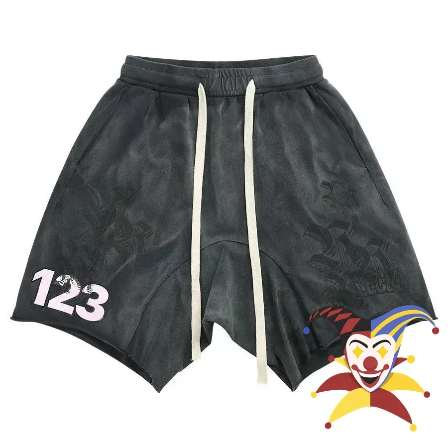 

Patchwork RRR123 24SS Shorts Men Women Best Quality Sanskrit Washed RRR-123 Drawstring Shorts