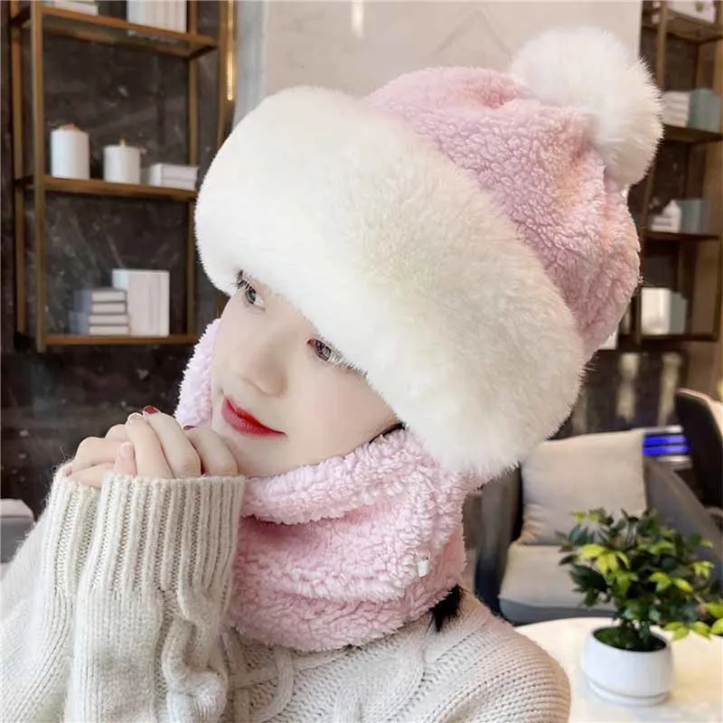Fashion Comfortable Cap Kids Adults Warm Multi-functional Windproof Cap Parent-child Woolen All-Match Warm Cycling