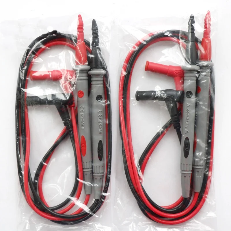 Silicone wire Universal Probe Test Leads Pin Digital Needle Tip Multi Meter Tester 20A 1000V