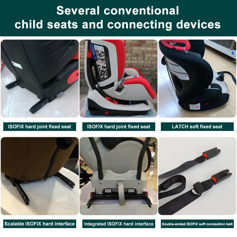 ISOFIX 벨트 커넥터용 범용 자동차 좌석 구속 앵커 장착 키트, 어린이 안전을 위한 좌석 벨트 브래킷