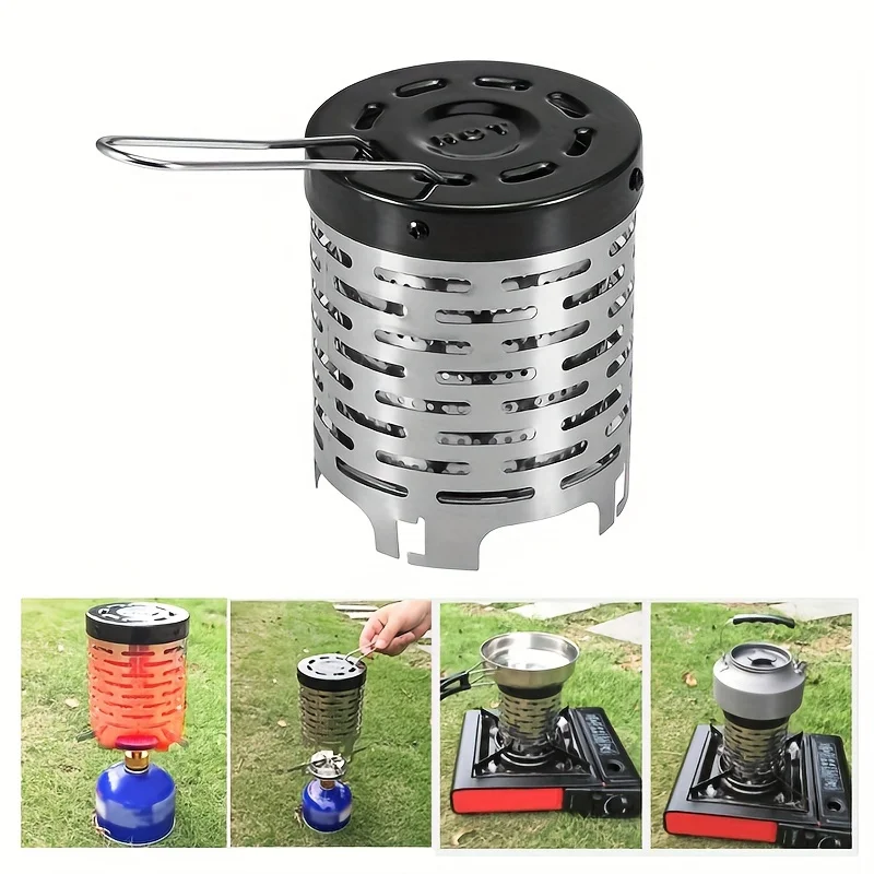 Stainless Steel Heating Cover Outdoor Camping Heating Stove Infrared Heater Camping Baking Stove Cassette Baking Stove 4