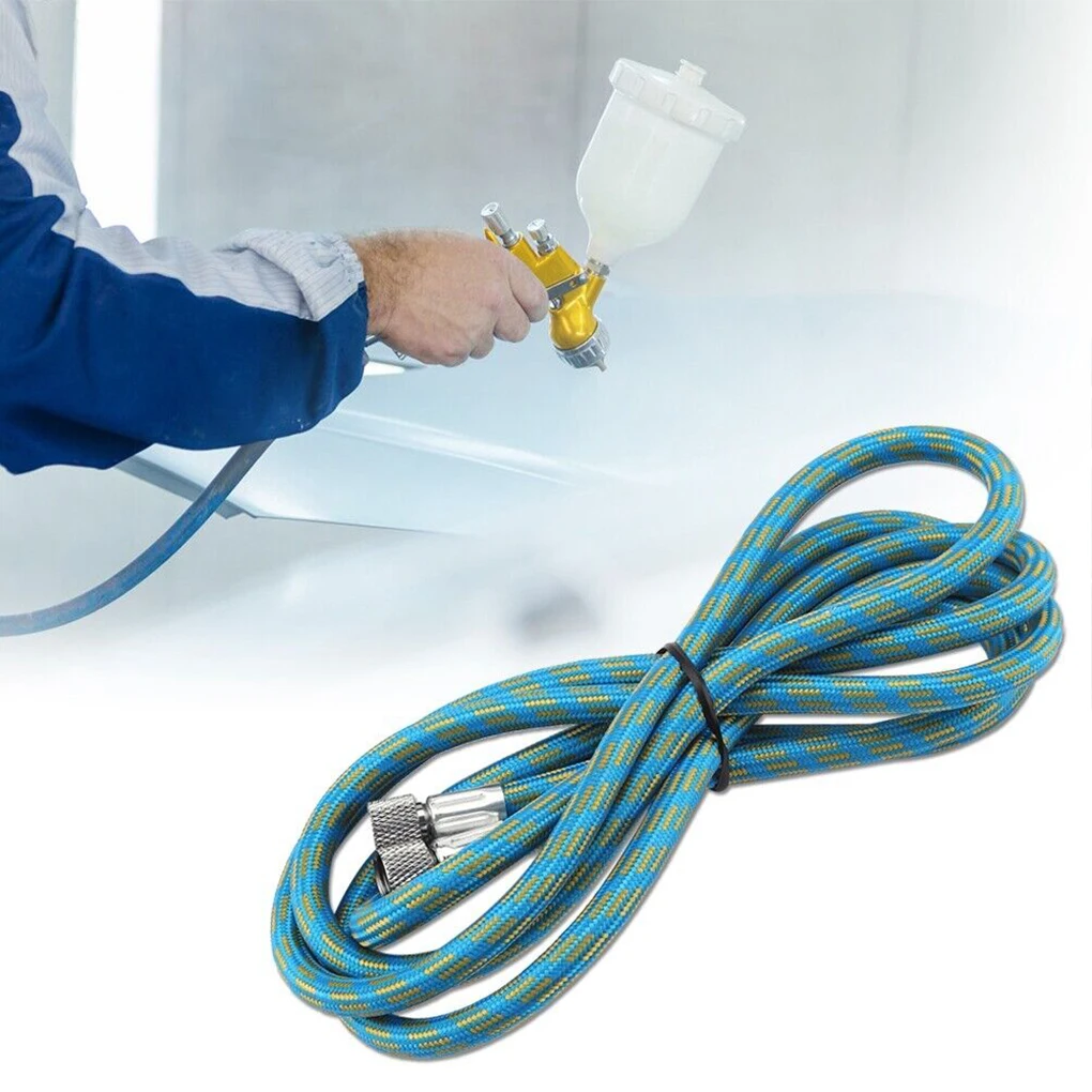 Nylon Braided Airbrush Hose With Standard 1/8male - 1/4female (6FT) Size Fitting On One End Airbrush Spray Pen Accessories 3