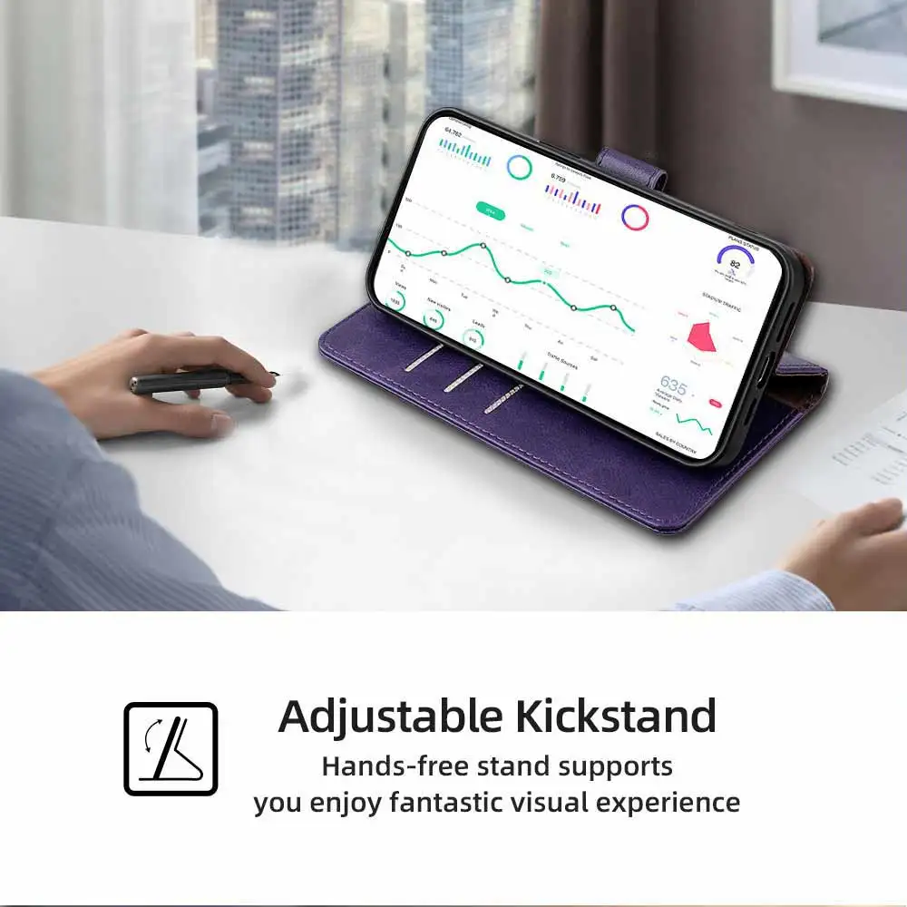 RFID 차단 카드 슬롯 홀스터 충격 방지 커버, 모토로라 엣지 50 프로 모토 엣지 50 프로 5G 가죽 플립 지갑 케이스