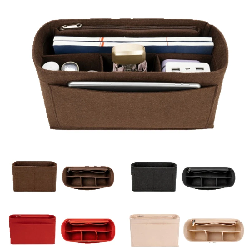 Felt Insert Bag Organizer for COCH CITY Tote Makeup Handbag Organizer Travel Inner Purse Portable Cosmetic Inside Bags 3