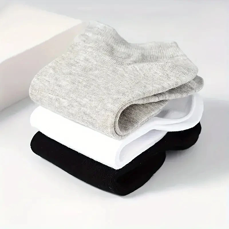 5 10-Pack Unisex Comfort-Fit Ankle Socks For All, Breathable & Lightweight -...