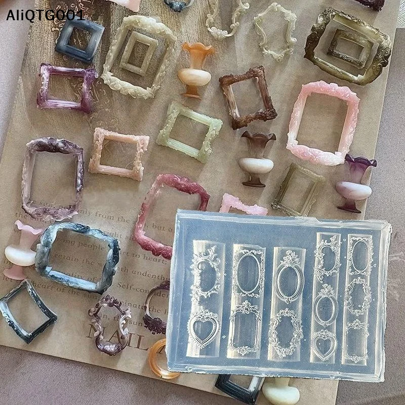 3D 꽃 실리콘 네일 몰드 달콤한 리본 장미 네일 아트 DIY 장식 스탬핑 플레이트 매니큐어 디자인 도구 창의적인 가정용