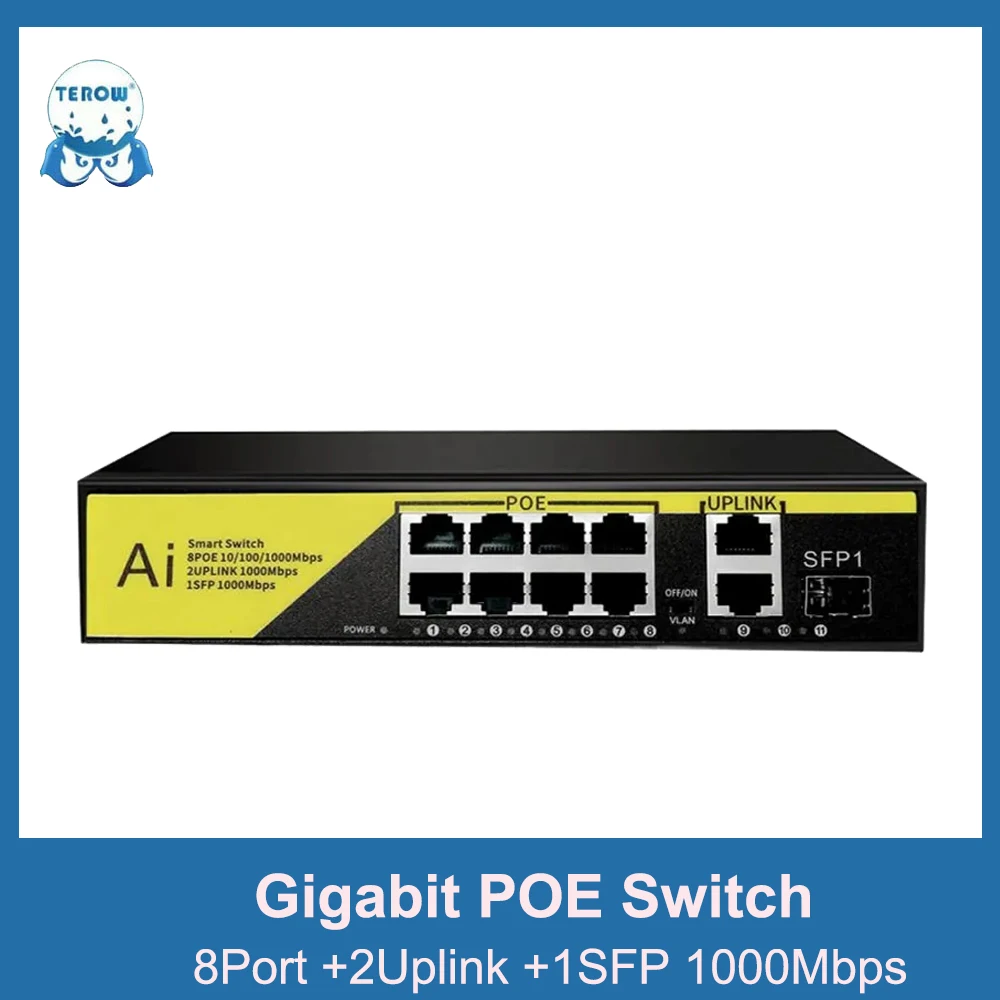 conmutador-poe-gigabit-terow-link-08g21gb-11-puertos-100-1000mbps-fast-ethernet-poe-switch-con-fuente-de-alimentacion-vlan-para-camara