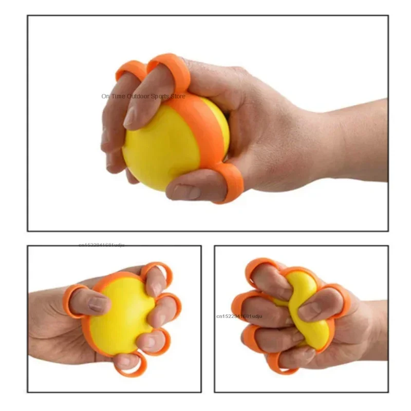 Hand Therapy Grip Strengthener Ball Stretcher Finger Pow Fitness Arm Exercise Equipment
