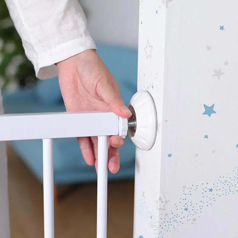 4pcs Baby Gate Wall Protector Pressure Door Wall Protectors Furniture Protective Tool Anti-slip Hardware Mount Extender