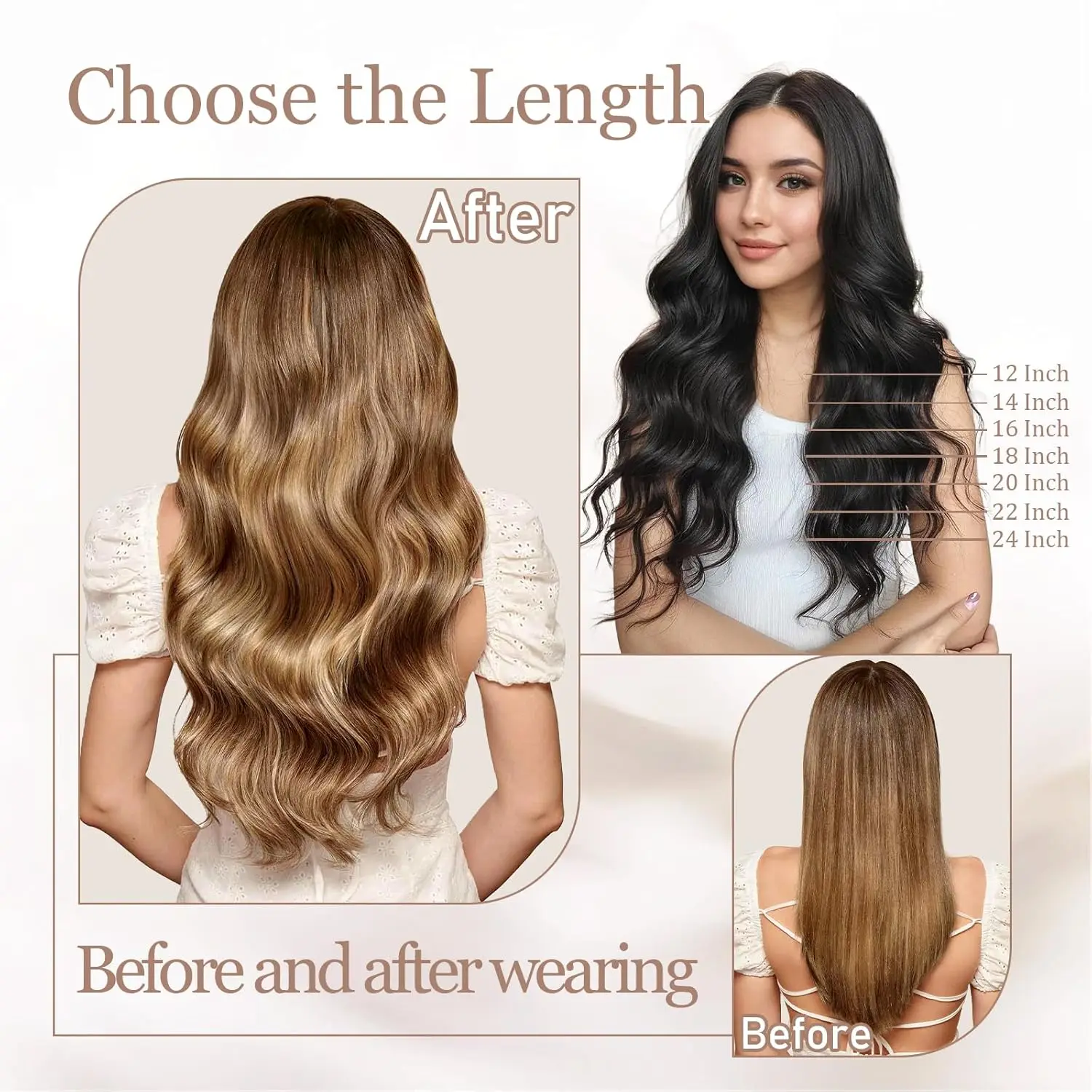 하이라이트 스트레이트 테이프 인 헤어 익스텐션 4/27 스킨 웨프트 인비저블 테이프 인 인모 익스텐션 (살롱용 고품질 인디언 헤어)