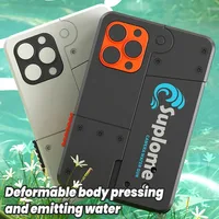 New Folding Phone Toy Water Gun Automatic Continuous Shooting Double Head Jet Water Gun Launcher Model Toy Water Gun Children's 1