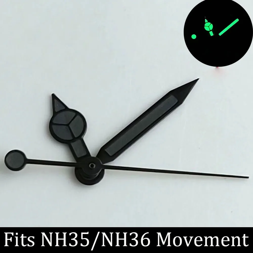 Luminous Watch Hands Blue‑Green & Green, High Quality Replacement Hands for NH35 NH36 ETA2824 2836 Miyota 8205 8215 Watch Movements