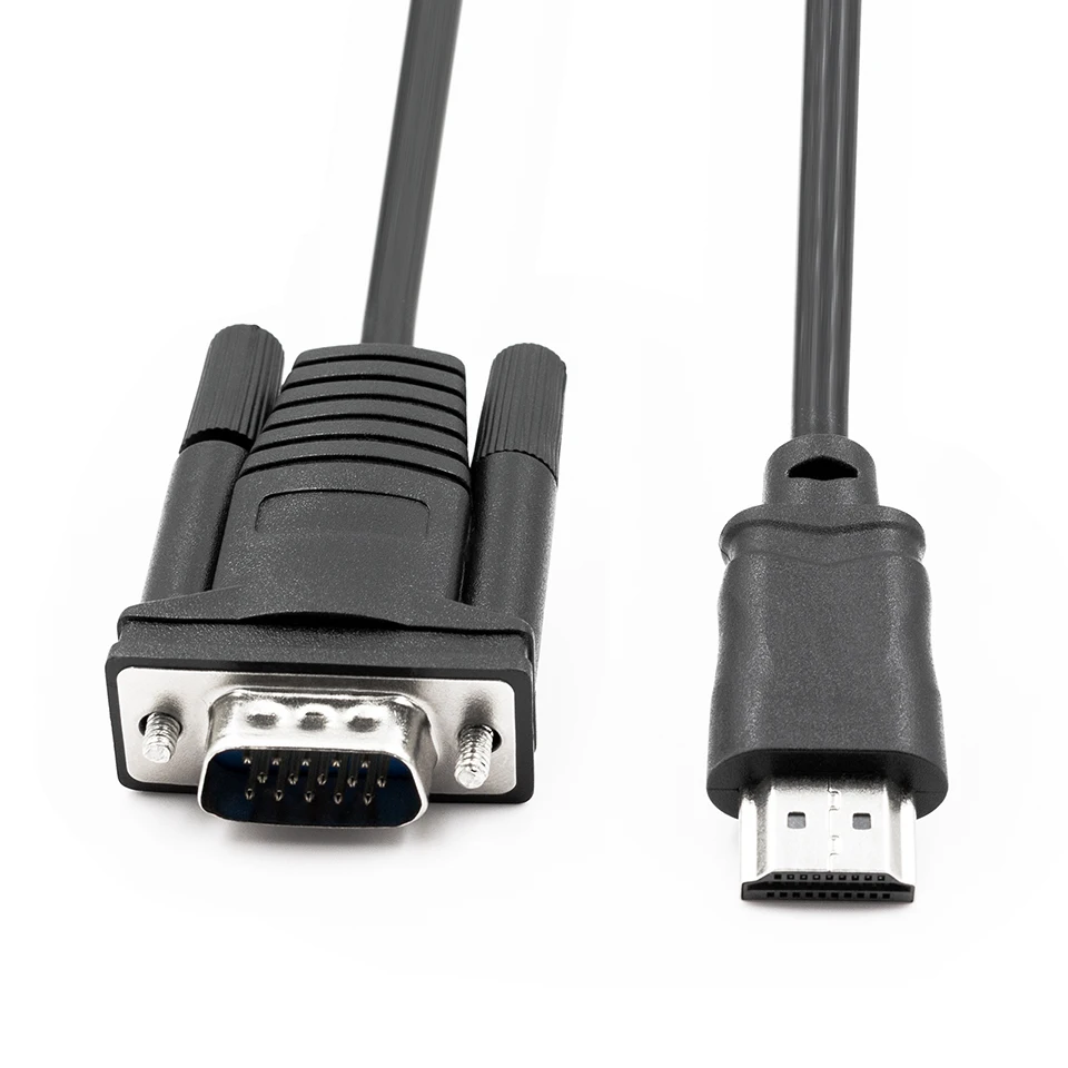 HDMI 호환 VGA 케이블 수-수, 칩 6 피트 케이블, 컴퓨터, 데스크탑, 노트북, PC, 모니터 컴퓨터 구성 요소, 1.5M