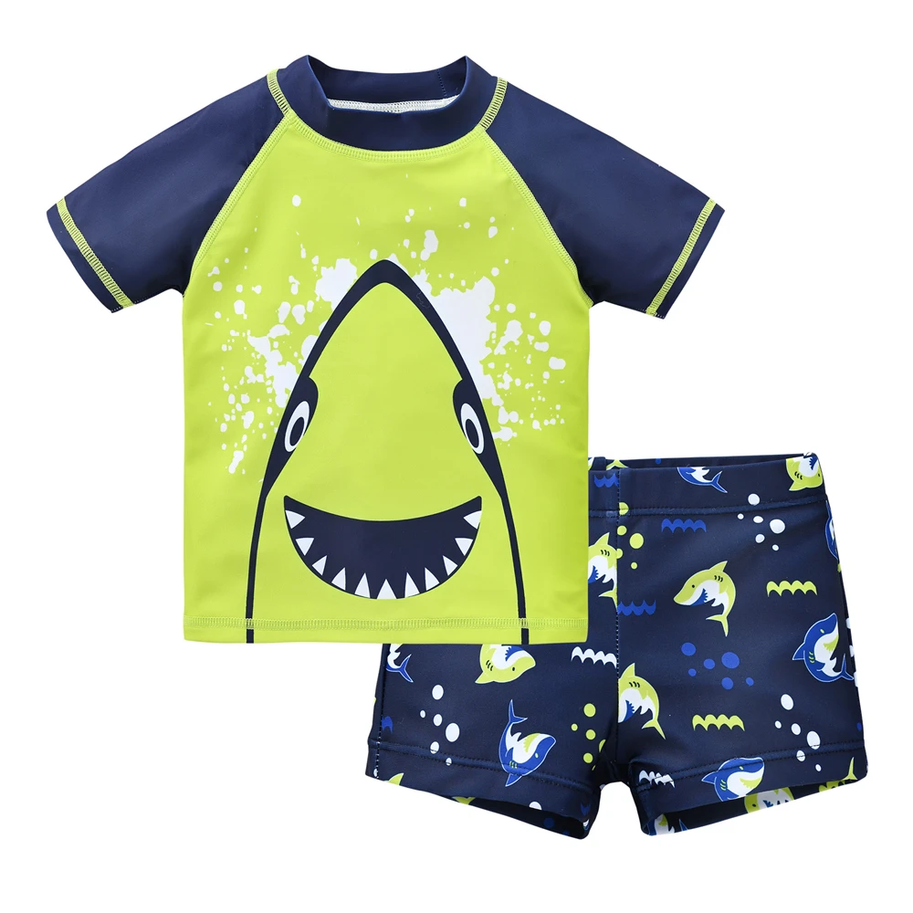 Kids Boy Swimsuit 2 Pcs/lot 1-7 Years Summer Children Board Shorts Swimwear Beach Surfing kids swimsuits