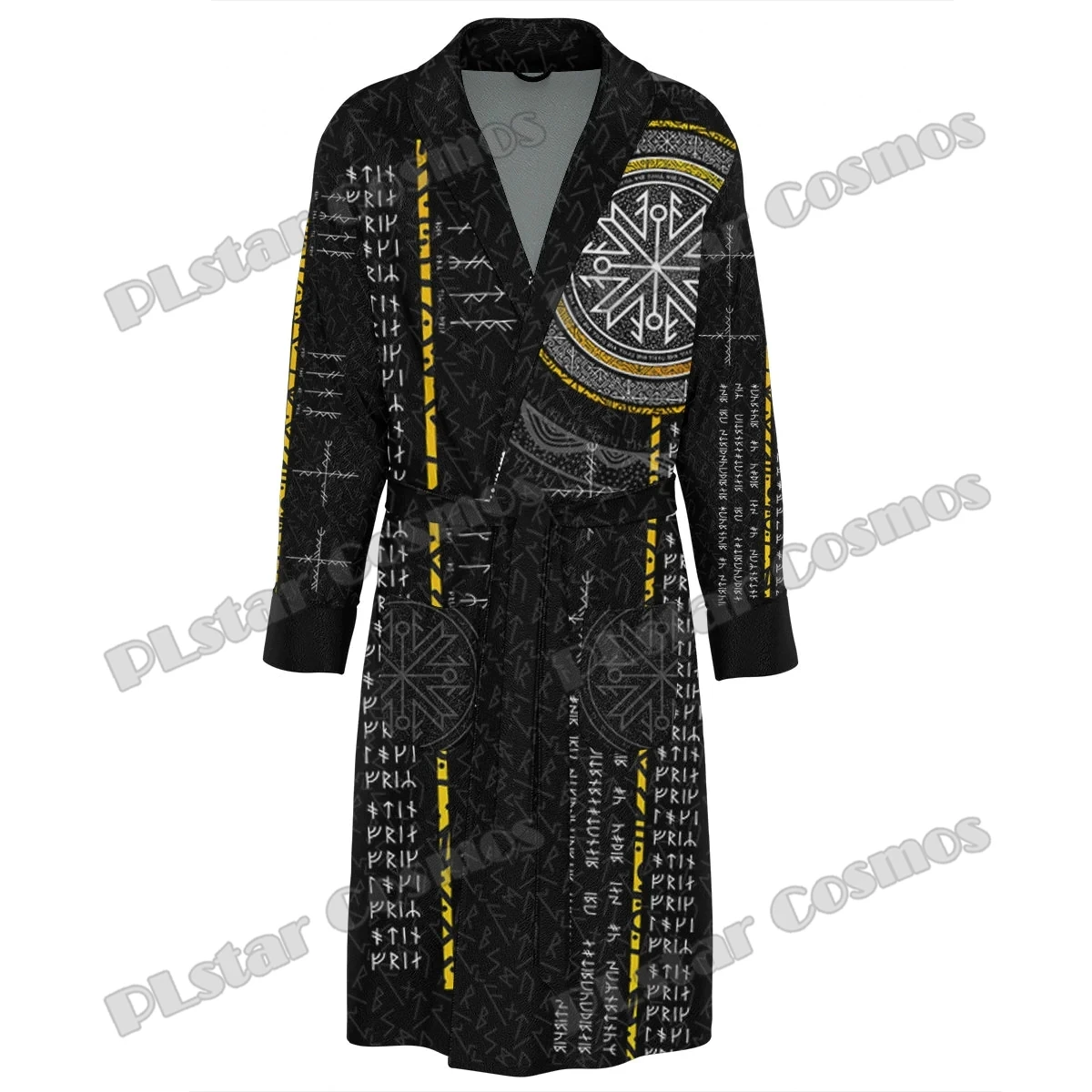 

PLstar Cosmos Tattoo Symbol Pattern 3D All Over Printed Men's Casual Robes & Wraps Winter Flannel Long Robes for Women SP01