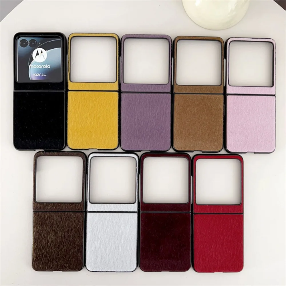 2024 Ultra Plush Fur Leather Protective Phone Case - Premium Hard Shell Cover