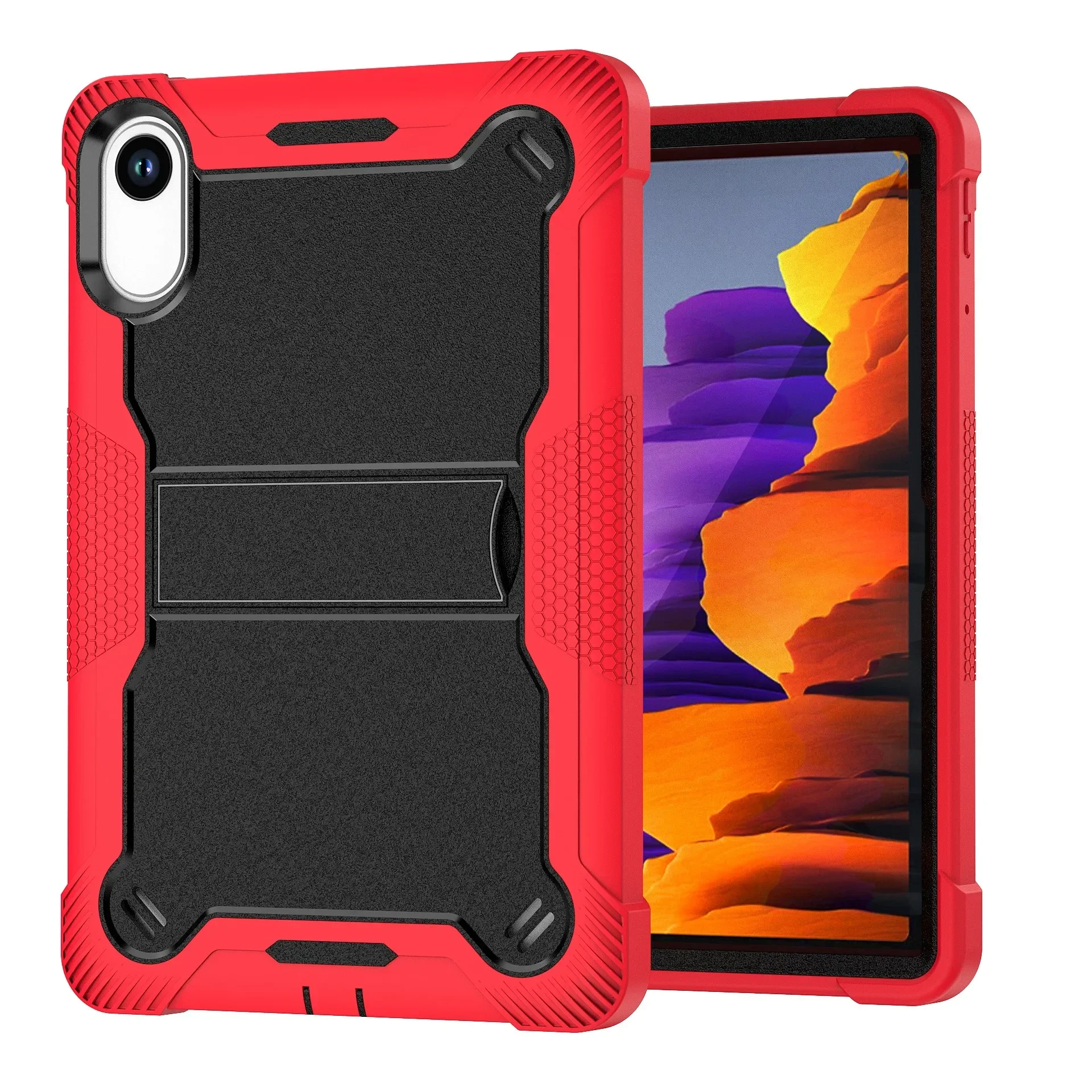 Rugged Anti-Slip Armor Case with Built-in Kickstand - Shockproof Protection